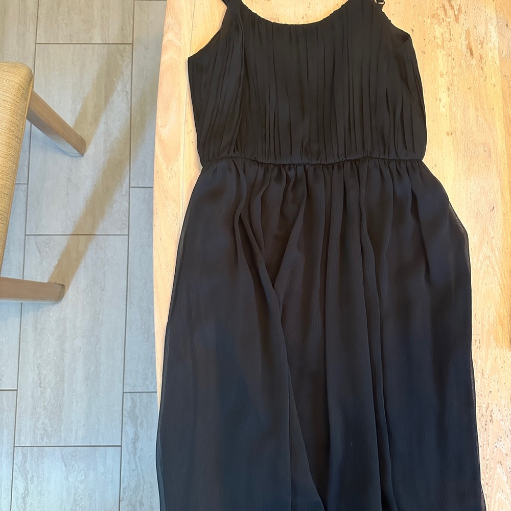Black chiffon dress. Size small